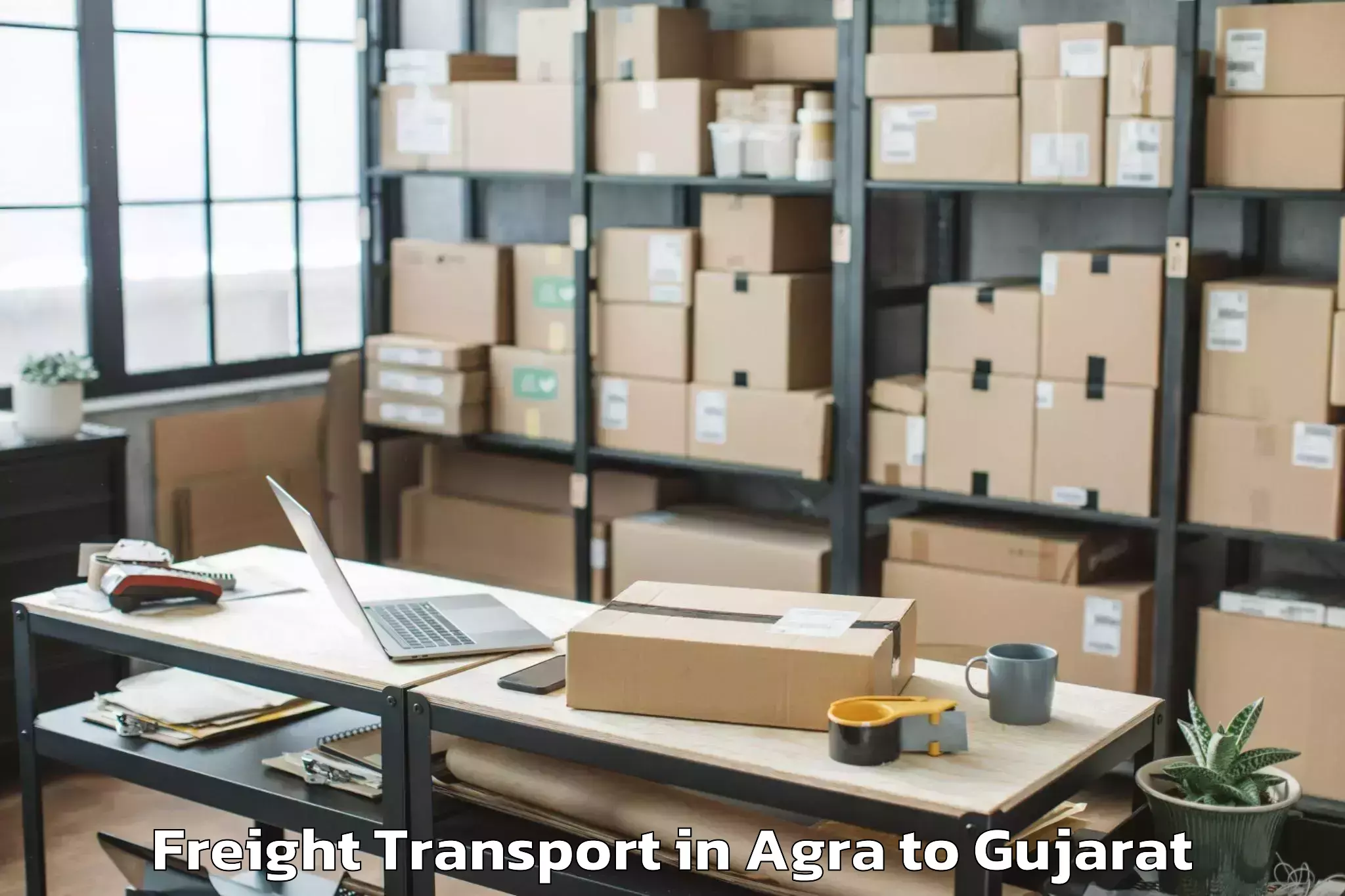 Reliable Agra to Rai University Ahmedabad Freight Transport